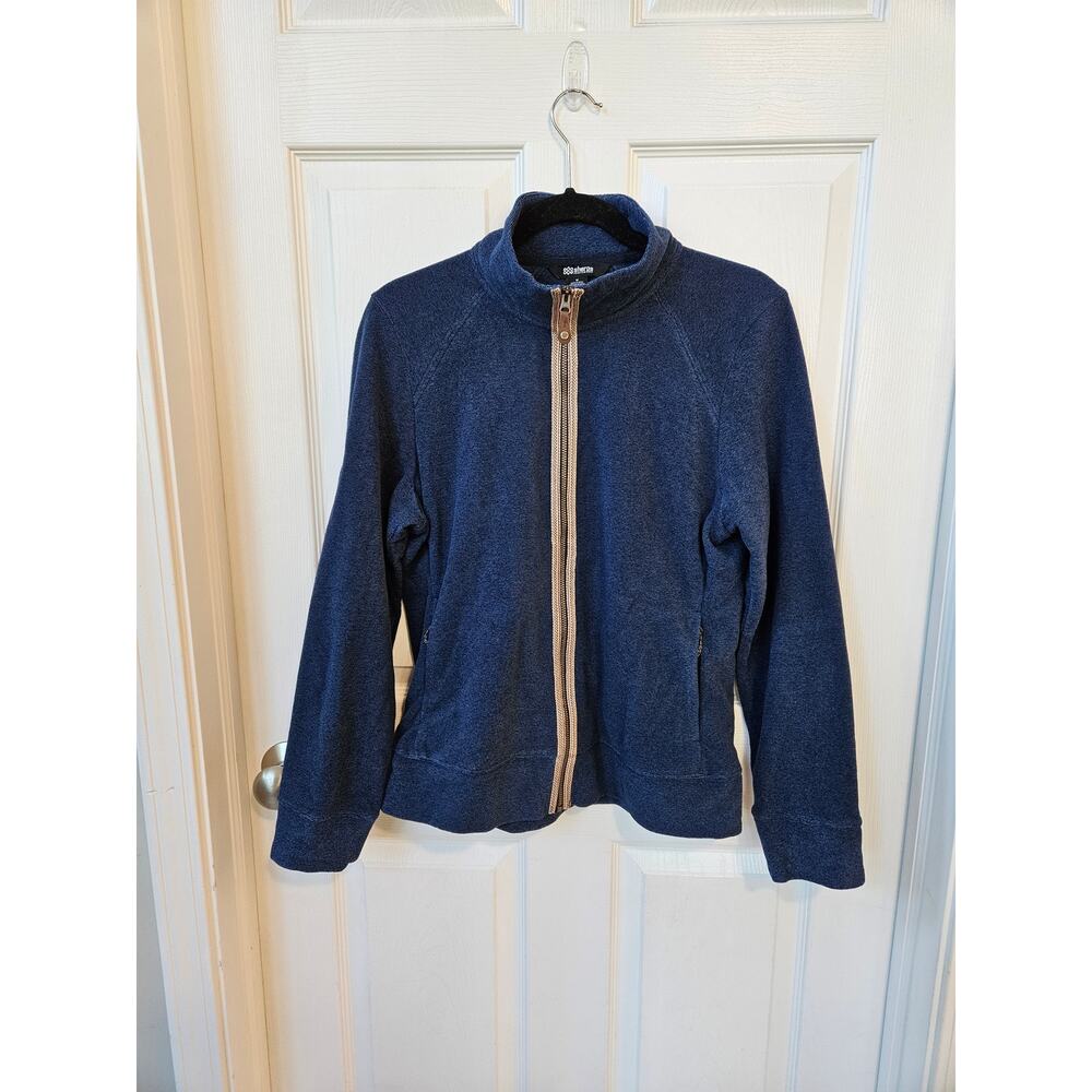 Sherpa Adventure Gear Vail Colorado Blue Fleece Jacket Womens Medium Full Zip
